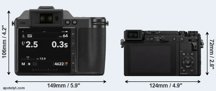 Comparison X2D 100C or GX9 rear