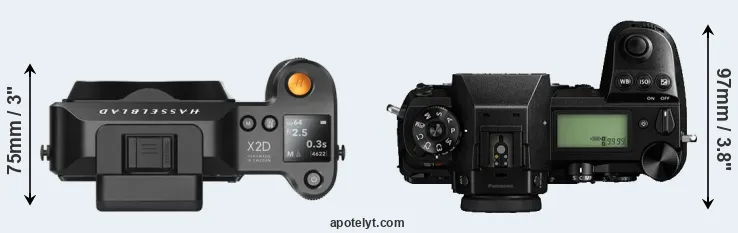Compare X2D 100C versus S1R top