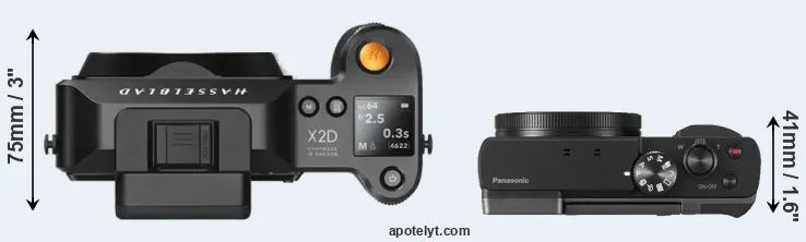 Compare X2D 100C versus TZ90 top