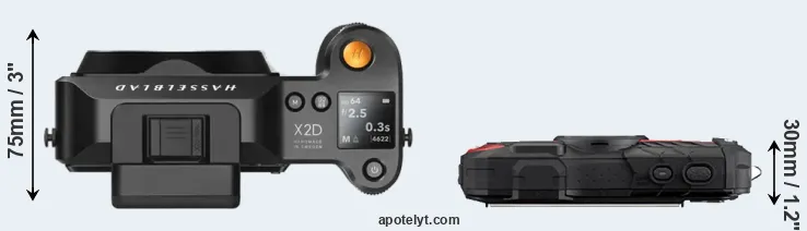 Compare X2D 100C versus WG-60 top