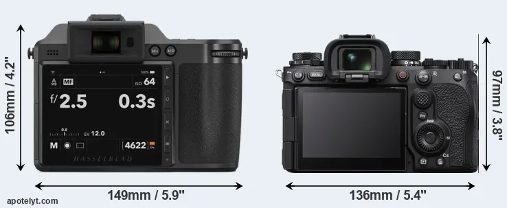 Comparison X2D 100C or A1 II rear