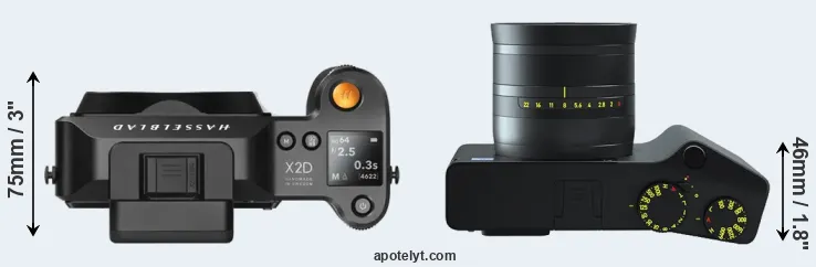 Compare X2D 100C versus ZX1 top