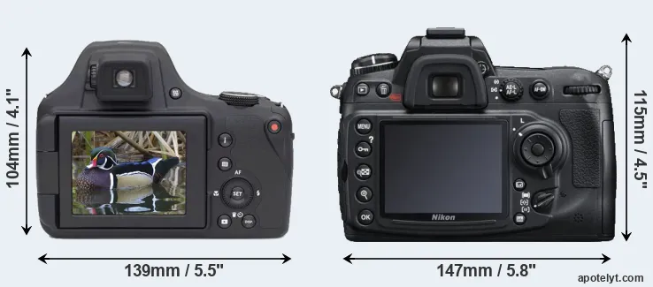 Comparison AZ901 or D300S rear