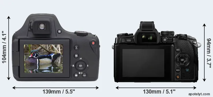 Comparison AZ901 or E-M1 rear