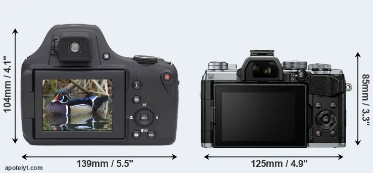 Comparison AZ901 or E-M5 III rear