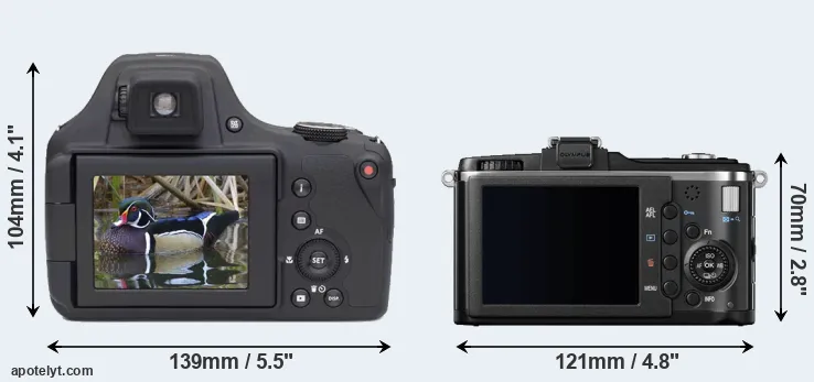 Comparison AZ901 or E-P2 rear