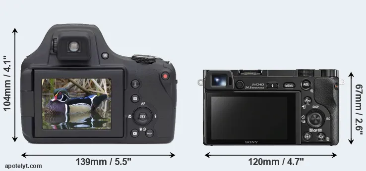 Comparison AZ901 or A6000 rear