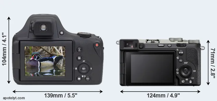 Comparison AZ901 or A7C II rear