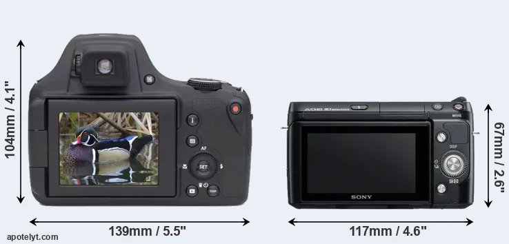 Comparison AZ901 or NEX-F3 rear
