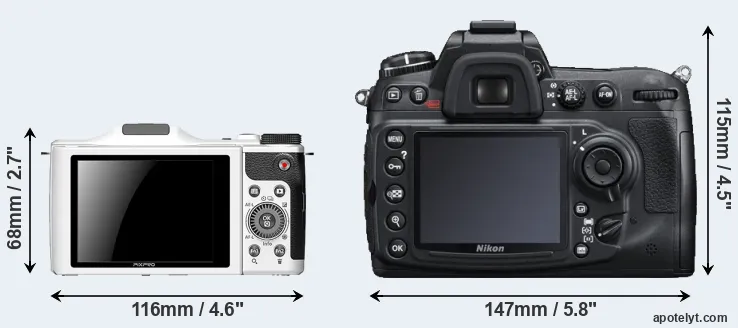 Comparison S-1 or D300S rear