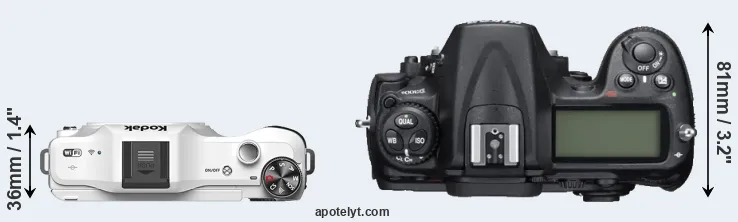 Compare S-1 versus D300S top