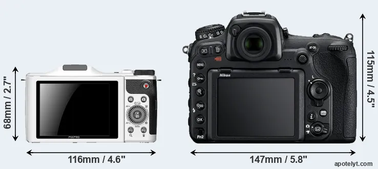 Comparison S-1 or D500 rear