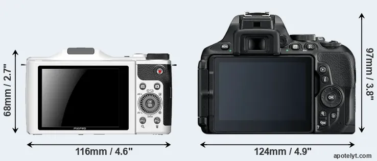 Comparison S-1 or D5600 rear