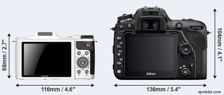 Comparison S-1 or D7500 rear