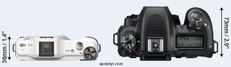 Compare S-1 versus D7500 top