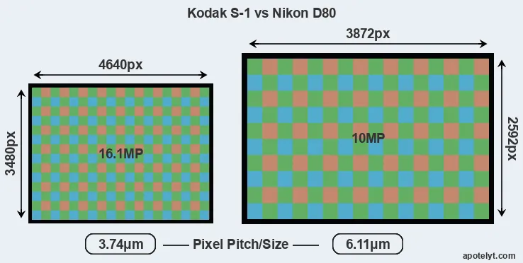 S-1 versus D80 MP