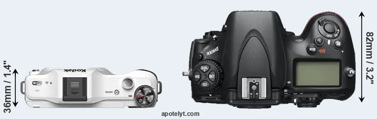 Compare S-1 versus D800E top