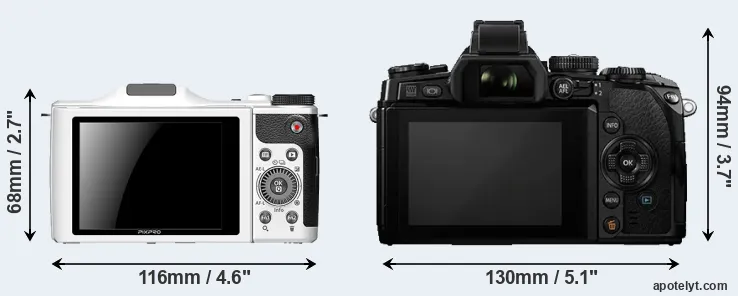 Comparison S-1 or E-M1 rear