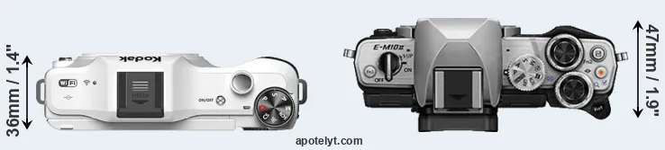 Compare S-1 versus E-M10 II top