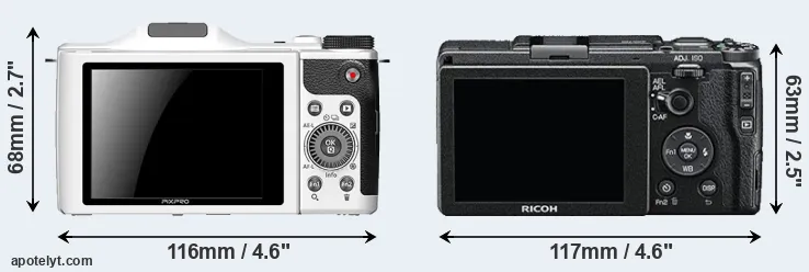 Comparison S-1 or GR II rear