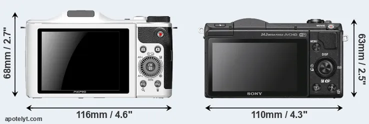 Comparison S-1 or A5100 rear