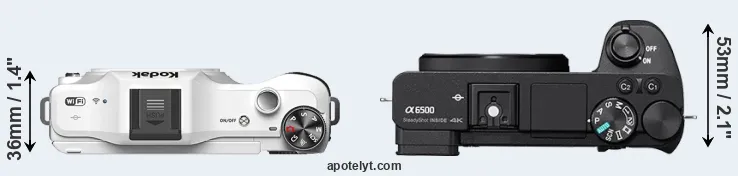 Compare S-1 versus A6500 top