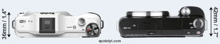 Compare S-1 versus NEX-F3 top