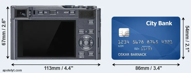 C-LUX and credit card rear side