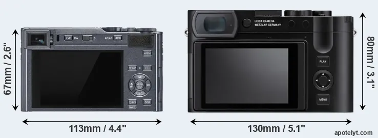 Comparison C-LUX or Q3 rear