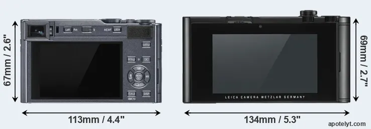 Comparison C-LUX or TL2 rear