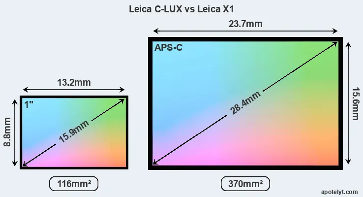Leica C-LUX and Leica X1 sensor measures