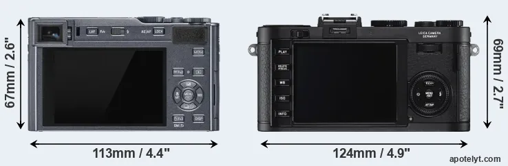 Comparison C-LUX or X2 rear