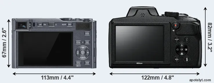 Comparison C-LUX or B600 rear