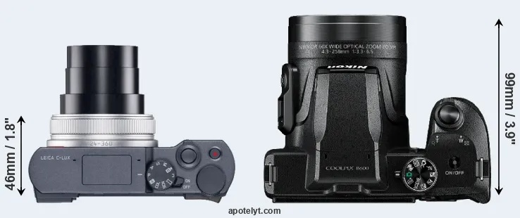 Compare C-LUX versus B600 top