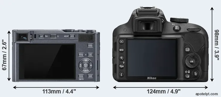 Comparison C-LUX or D3300 rear