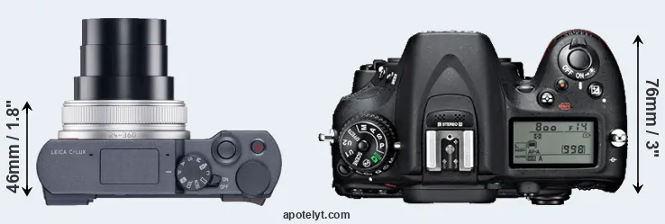 Compare C-LUX versus D7100 top