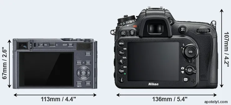 Comparison C-LUX or D7200 rear