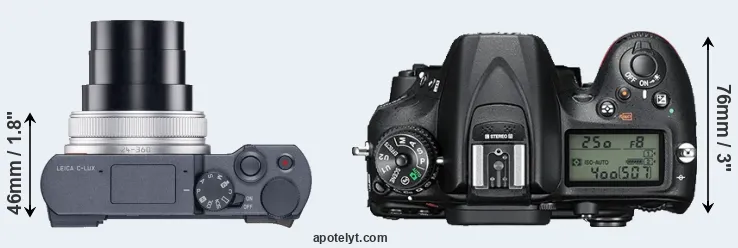 Compare C-LUX versus D7200 top