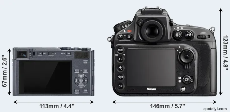 Comparison C-LUX or D800 rear