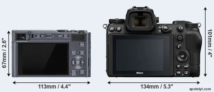 Comparison C-LUX or Z7 II rear