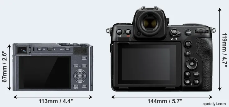 Comparison C-LUX or Z8 rear