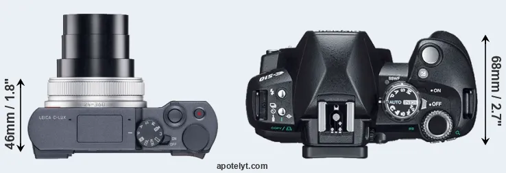 Compare C-LUX versus E-510 top