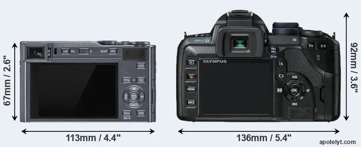 Comparison C-LUX or E-520 rear