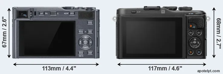 Comparison C-LUX or E-PL10 rear