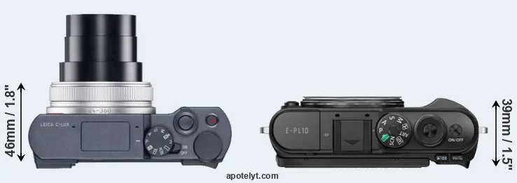 Compare C-LUX versus E-PL10 top