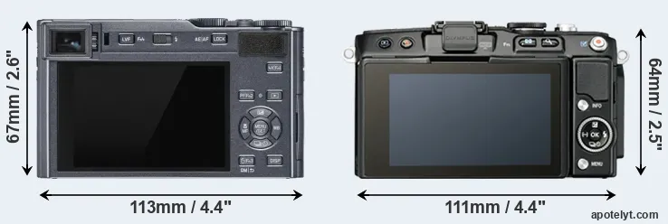 Comparison C-LUX or E-PL5 rear