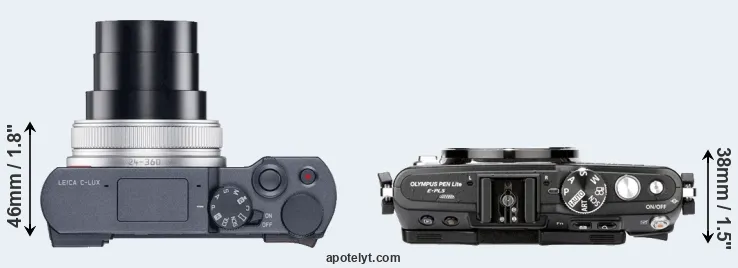 Compare C-LUX versus E-PL5 top