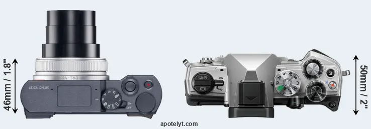 Compare C-LUX versus OM-5 top