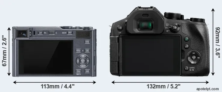 Comparison C-LUX or FZ330 rear