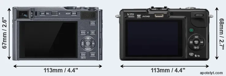Comparison C-LUX or GF2 rear